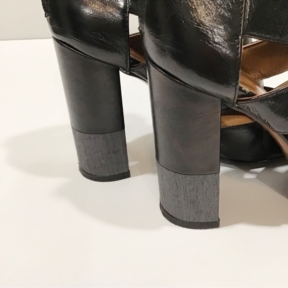 SAVE $629 - AQUATALIA BLACK LEATHER “EMME” BLOCK HEEL PUMPS EXCELLENT CONDITION - Picture 5 of 11